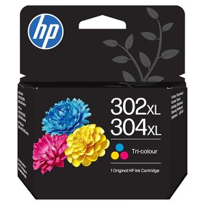 HP originální ink B7RT8AE, HP 302XL/304XL, CMY, 300str., 7ml