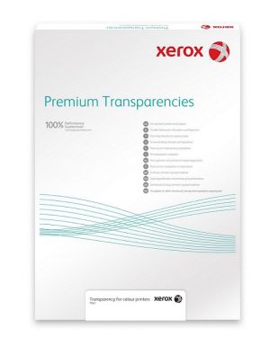 XEROX, fólie, transparentní, A4, 100 mic. 100ks, pro černobílé kopírování a laserový tisk,