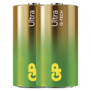 Baterie alkalická, malý monočlánek, C, 1.5V, GP, blistr, 2-pack, Ultra