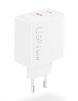 Lenovo Dual USB-C 65W GaN Charger - duální nabíječka 2x USB-C, 45W + 18W, bílá