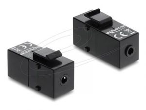 Delock - Audio coupler - 4 pólový mini jack se zdírkami (female) do 4 pólový mini jack se 