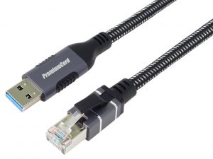Ethernet. kabel USB3.2->LAN RJ45 10/100/1000, 1m