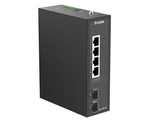 D-Link DIS-100G-06 6-Port Gigabit Industrial Unmanaged Switch with 2 x SFP Ports