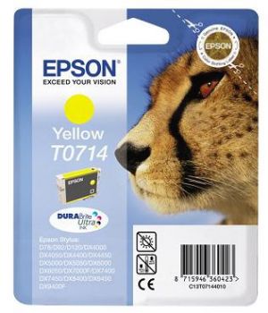 Epson originální ink C13T07144012, yellow, 405str., 5,5ml,- prošlá expirace (2021)