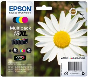 Epson originální ink C13T18164012, T181640, 18XL, - prošlá expirace (2023)