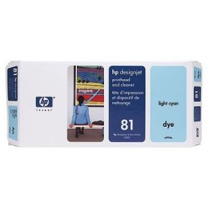 HP DesignJet C4954A, light cyan, No. 81 - prošlá exp (2019); obal B (viz. popis)