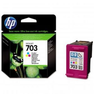 HP originální ink CD888AE, No.703, tricolor, - prošlá expirace (2023); obal B (viz. popis)
