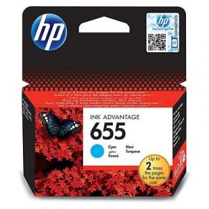 Inkoustová cartridge HP CZ110AE, No.655, cyan, 600str., - prošlá expirace (2016)