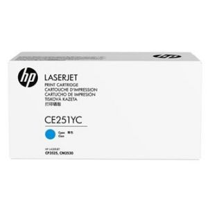 HP toner CE251YC, cyan, kontraktor - poškozený obal B (viz. popis)