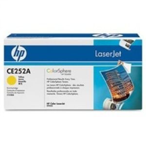 Tonerová cartridge HP, yellow, CE252A - poškození obalu E (viz. popis)