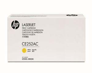 Tonerová cartridge HP, yellow, CE252AC, contract - poškození obalu E (viz. popis)
