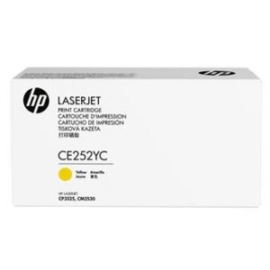 HP toner CE252YC, yellow, kontrakt - poškozený obal D (viz. popis)
