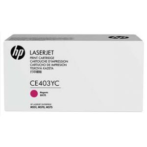 Originální toner, HP, magenta, CE403YC - poškození obalu B (viz. popis)