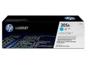 Toner HP,No. 305A, cyan, CE411A - poškození obalu kategorie B (viz. popis)