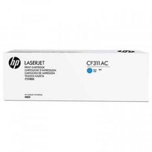 HP toner CF311AC, cyan, 826A - poškozený obal B (viz. popis)