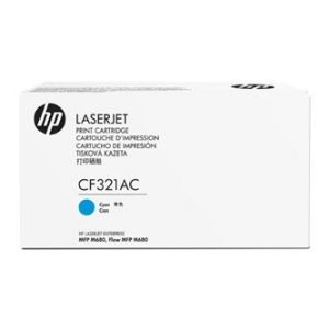 HP originální toner CF321AC, cyan, 653A, HP - poškození obalu B (viz. popis), contract