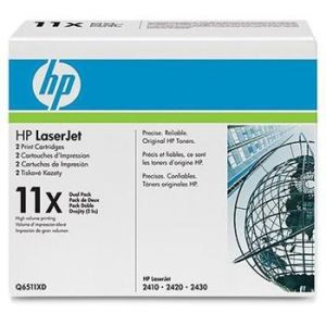HP LaserJet 2400, 2410, 2420, 2430, black, Q6511XD - pošk. obal D (viz. popis)