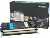 Tonerová cartridge Lexmark C534x, cyan, C5340CX - poškození obalu B (viz popis)