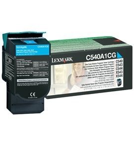 Lexmark, cyan, C540A1CG - poškozený obal B (viz. popis)