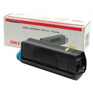 Toner OKI C5100, 5200, 5300, 5400, yellow, 42127405, 5000s, TYP C6, O - poškození obalu C
