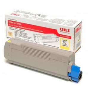 Toner OKI C5800, 5900, yellow, 43324421 - poškození obalu D (viz. popis)