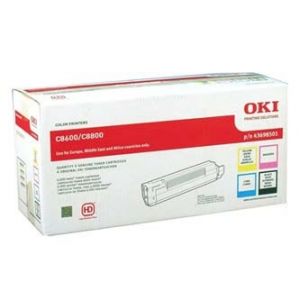 Toner OKI, CMYK, 43698501, sada všech toneru - poškození obalu B (viz. popis)