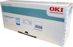 Originální toner OKI ES7470, ES7480, 45396215, cyan - poškozený obal B (viz. popis)