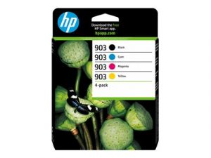 HP 903 - 4-balení - cerná, žlutá, azurová, purpurová - originální - Officejet - inkoustová