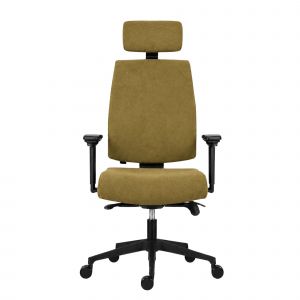 Powerton ERGO JANA Kancelářské ergonomické křeslo, žlutá