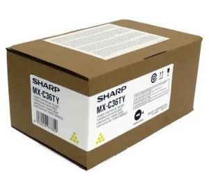 Sharp originální toner MXC36TY, yellow, 11700str.