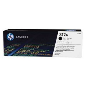 HP, black, CF380A, No. 312A - poškozený obal B (viz. popis)